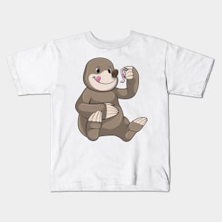 Mole with Earthworm Kids T-Shirt